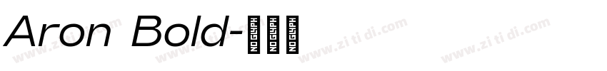Aron Bold字体转换